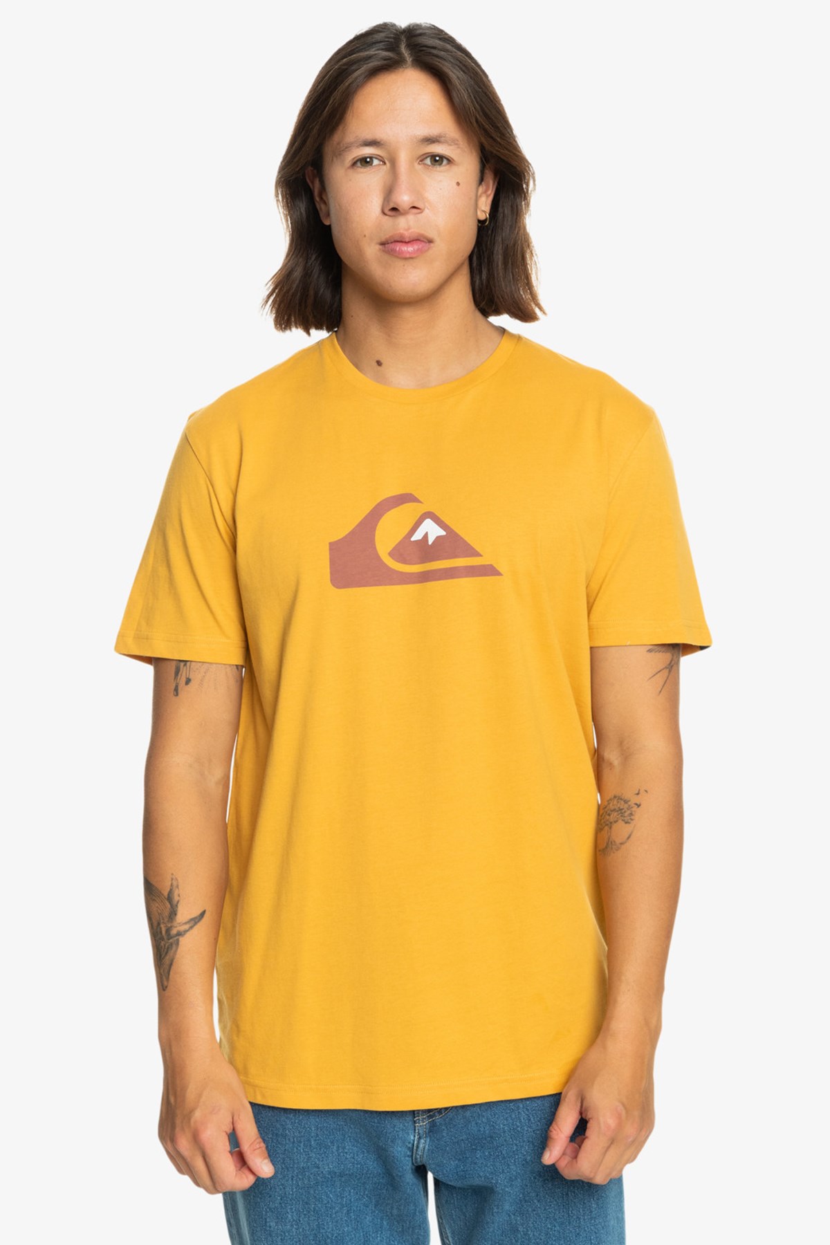 Quiksilver Comp Logo Erkek Tişört EQYZT07658-69 Sarı