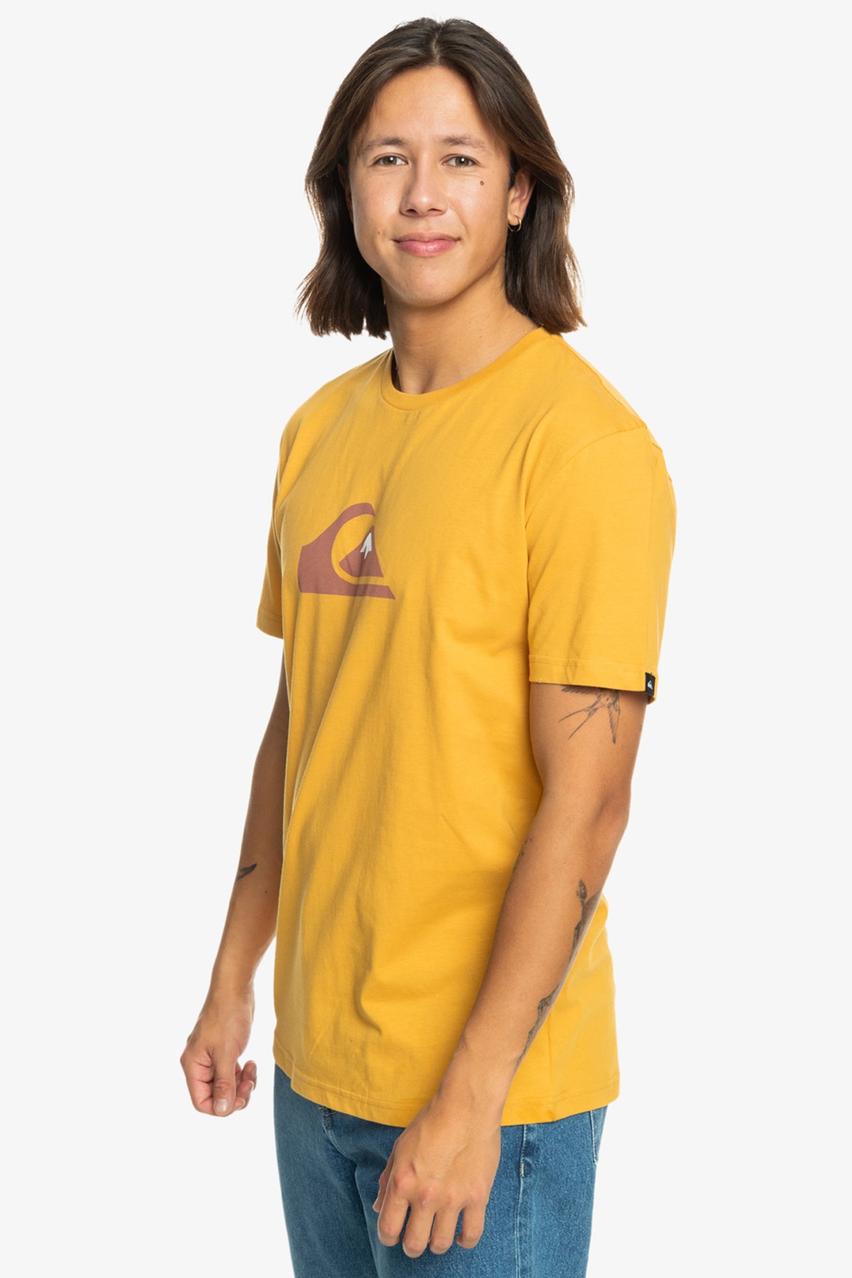 Quiksilver Comp Logo Erkek Tişört EQYZT07658-69 Sarı