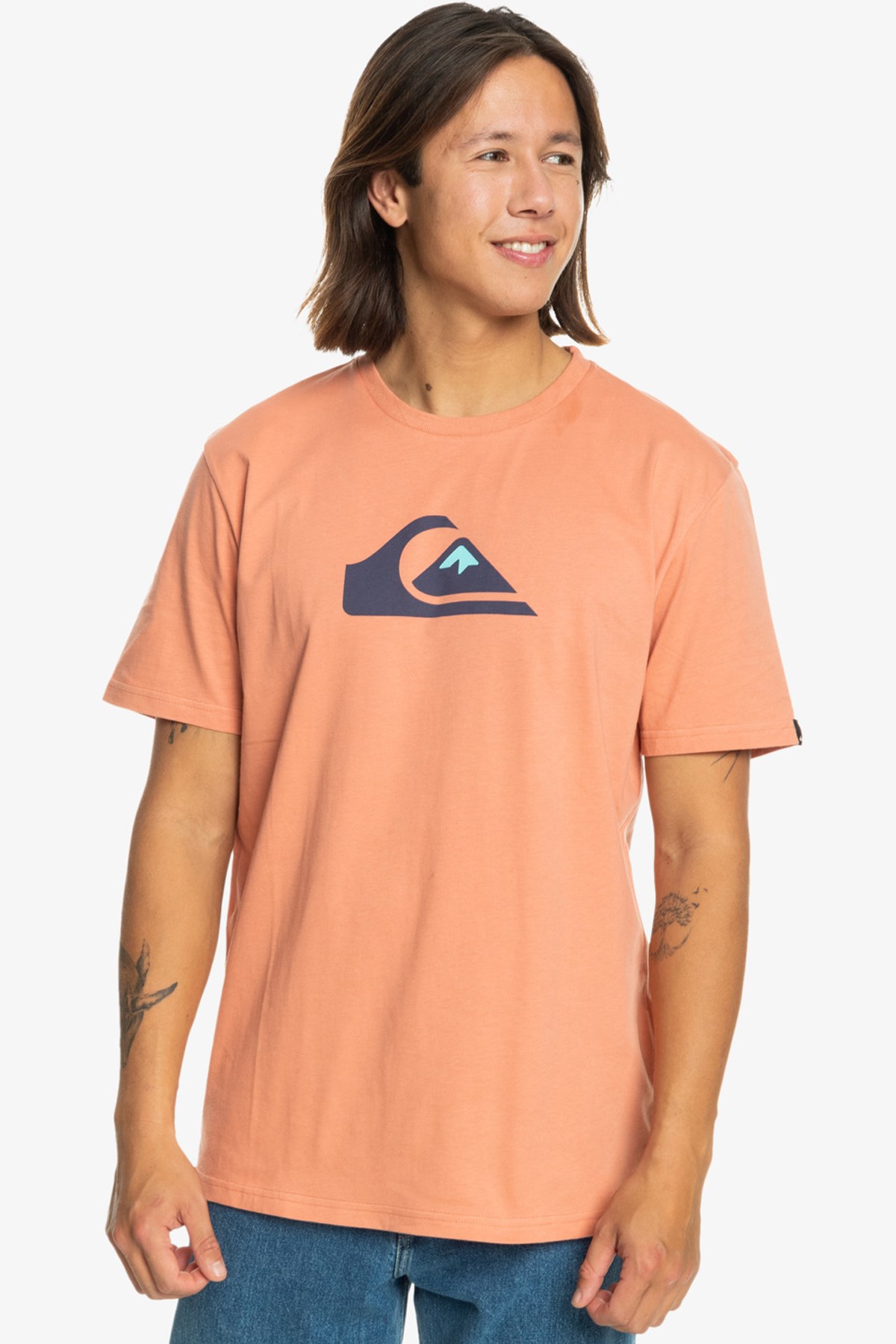 Quiksilver Comp Logo Erkek Tişört EQYZT07658-MJR0 Turuncu
