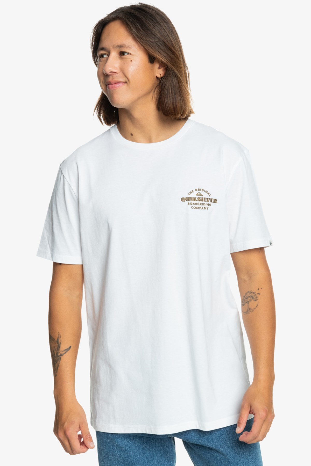 Quiksilver Tradesmith Erkek Tişört EQYZT07659-10 Beyaz