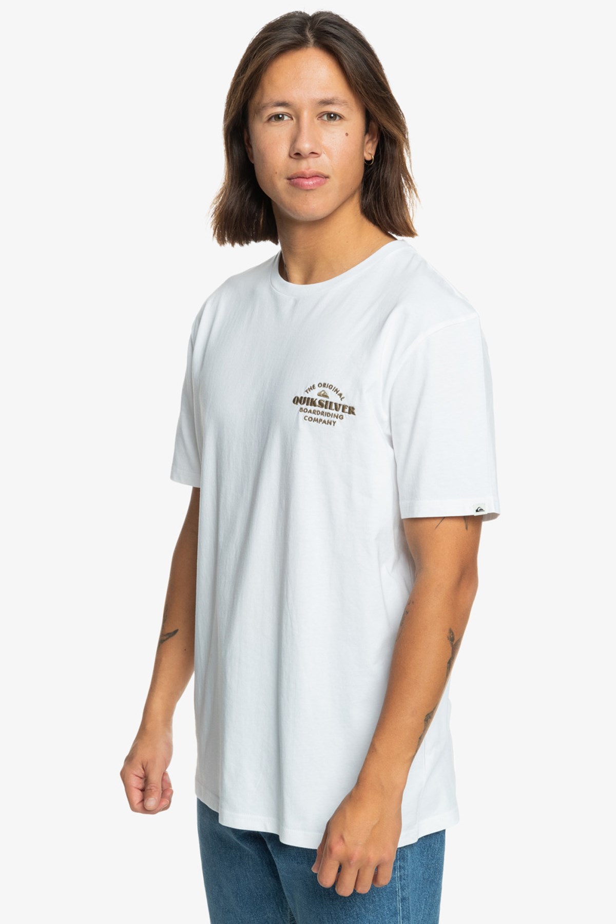 Quiksilver Tradesmith Erkek Tişört EQYZT07659-10 Beyaz