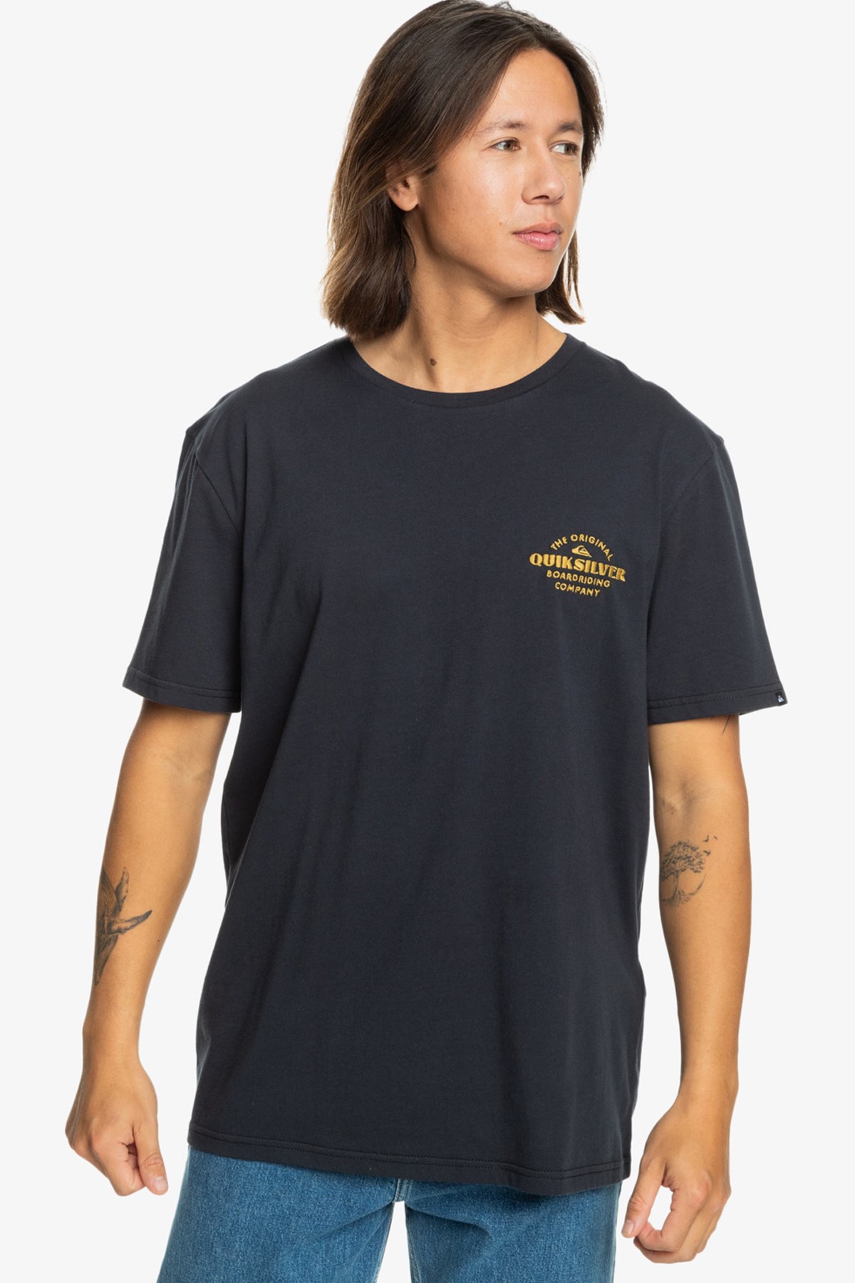 Quiksilver Tradesmith Erkek Tişört EQYZT07659-17726 Lacivert