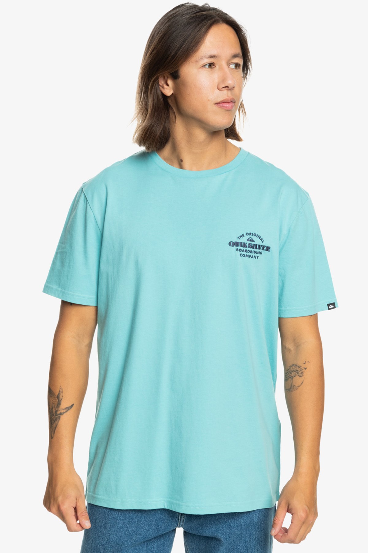 Quiksilver Tradesmith Erkek Tişört EQYZT07659-18614 Mavi