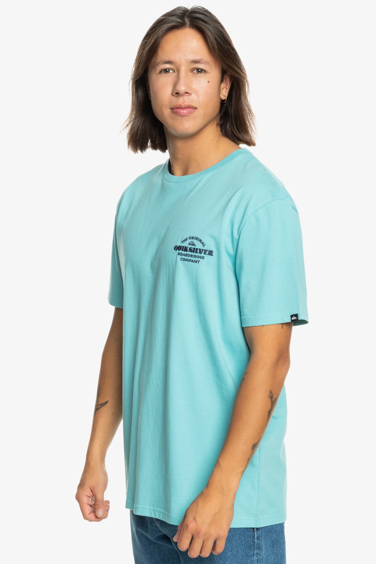 Quiksilver Tradesmith Erkek Tişört EQYZT07659-18614 Mavi