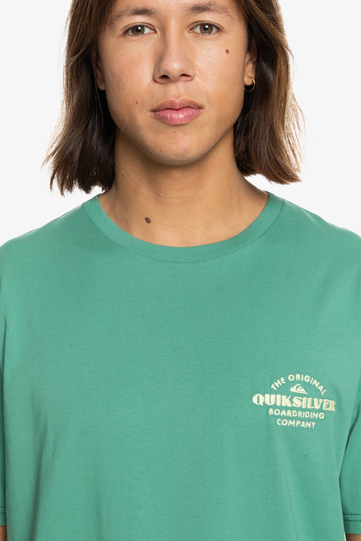 Quiksilver Tradesmith Erkek Tişört EQYZT07659-24705 Yeşil