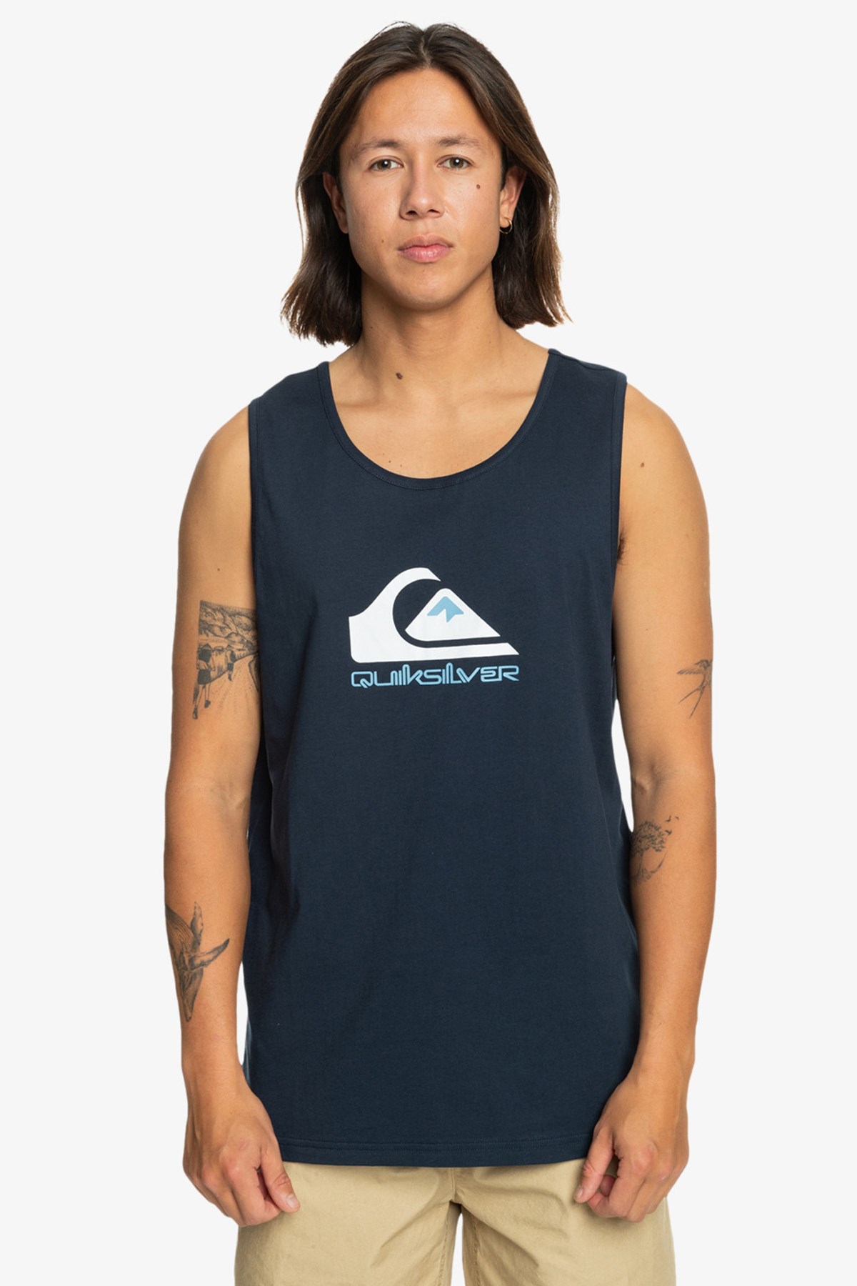 Quiksilver Comp Logo Tank Erkek Atlet EQYZT07661-17726 Lacivert