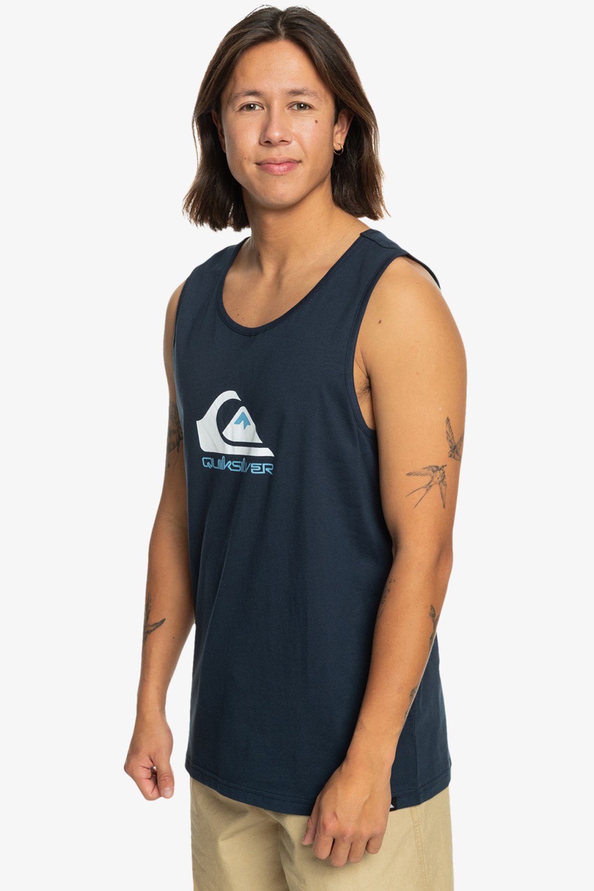 Quiksilver Comp Logo Tank Erkek Atlet EQYZT07661-17726 Lacivert
