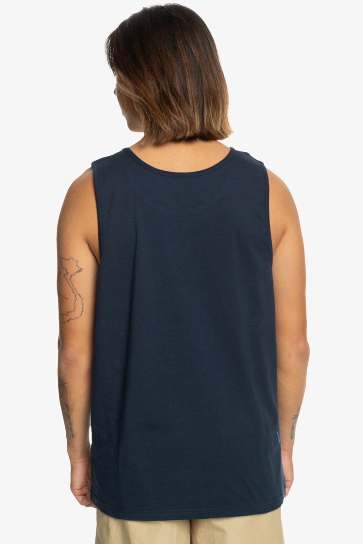 Quiksilver Comp Logo Tank Erkek Atlet EQYZT07661-17726 Lacivert