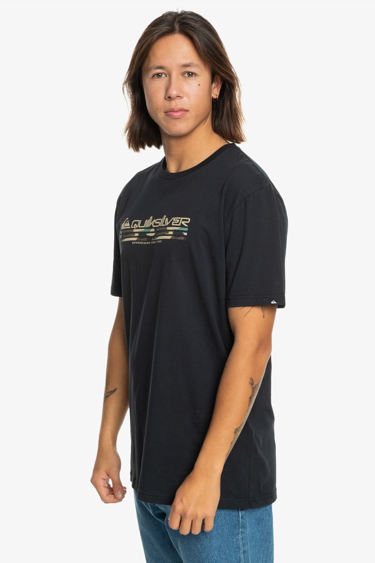 Quiksilver Omni Fill Erkek Tişört EQYZT07664-10010 Siyah