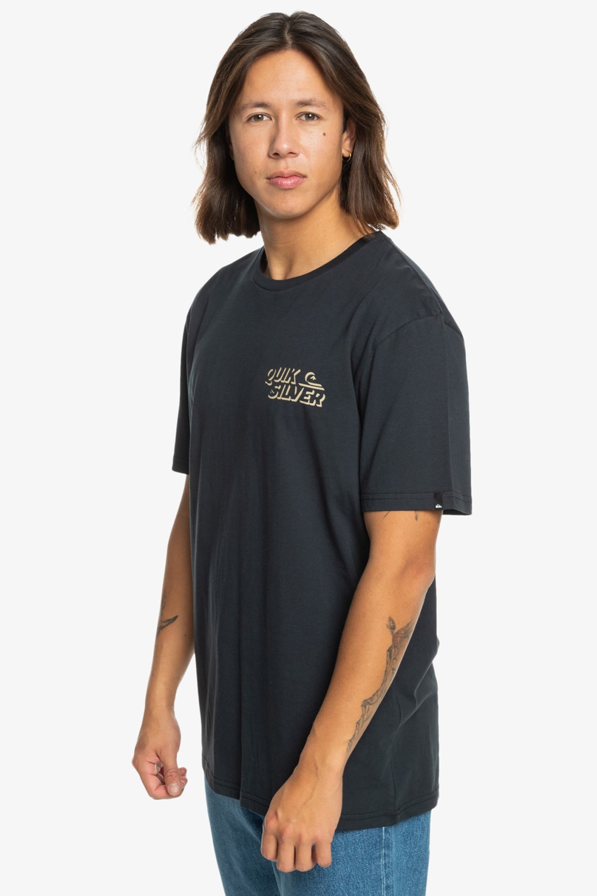Quiksilver Shadow Knock Erkek Tişört EQYZT07665-10010 Siyah