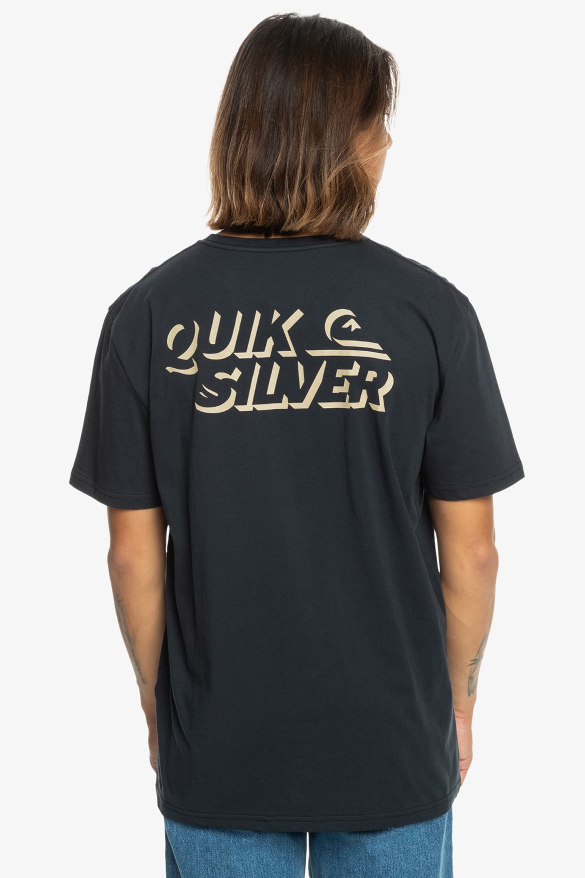 Quiksilver Shadow Knock Erkek Tişört EQYZT07665-10010 Siyah