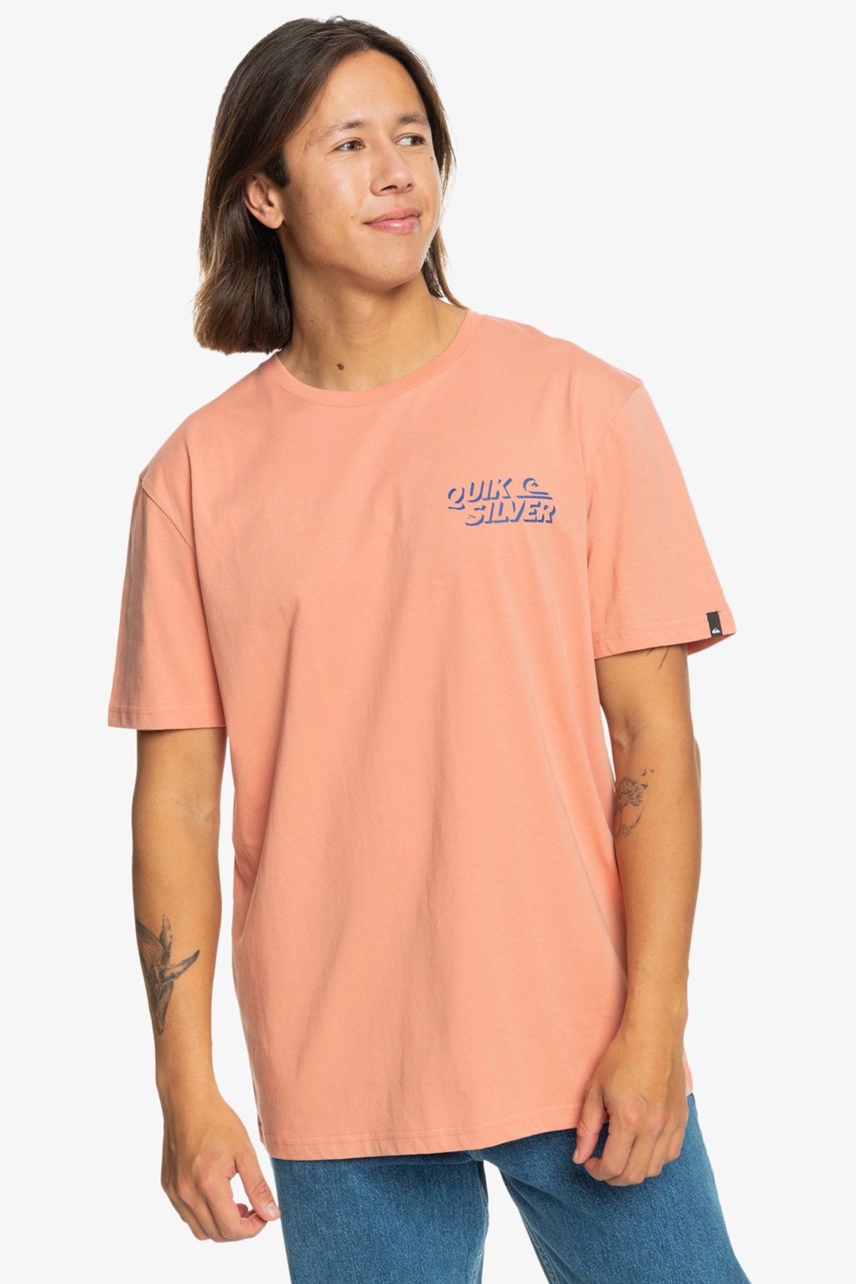 Quiksilver Shadow Knock Erkek Tişört EQYZT07665-MJR0 Turuncu