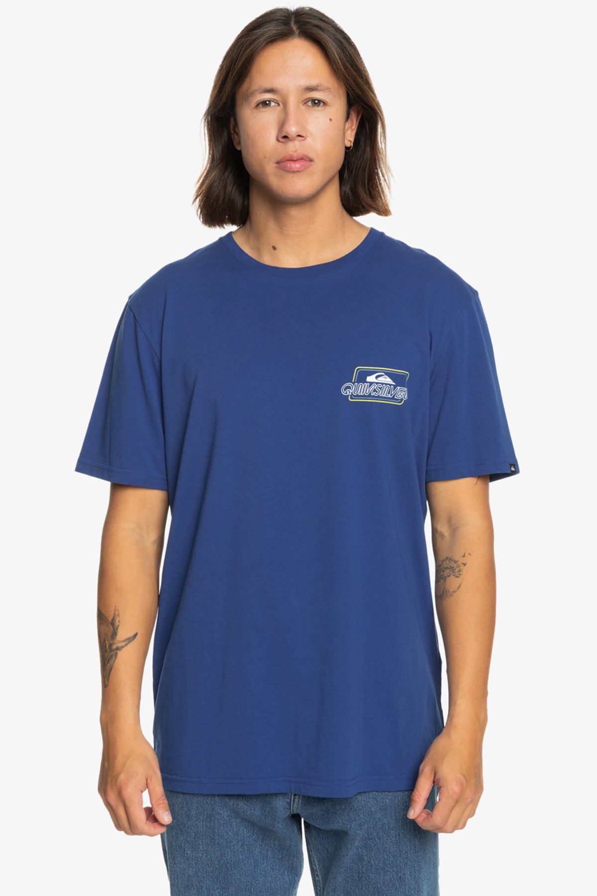 Quiksilver Line By Line Erkek Tişört EQYZT07668-12227 Mavi