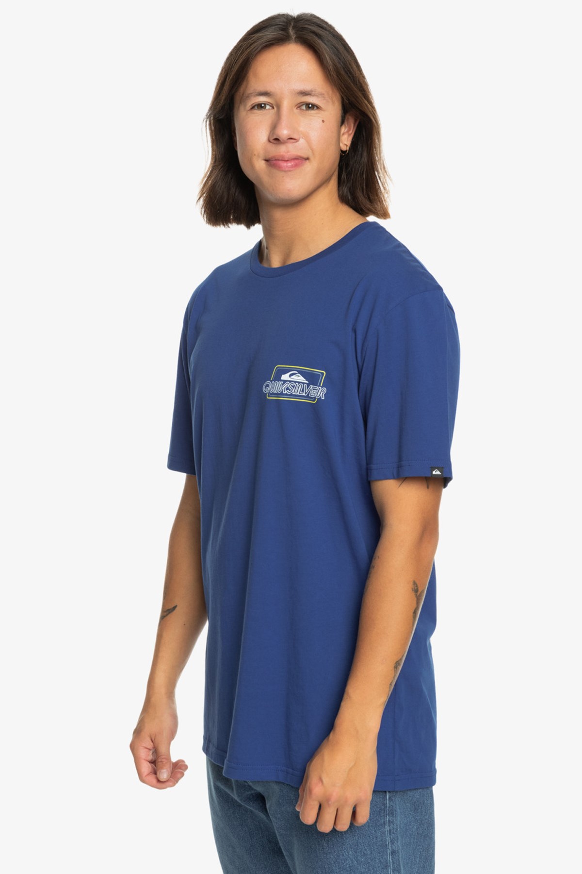 Quiksilver Line By Line Erkek Tişört EQYZT07668-12227 Mavi