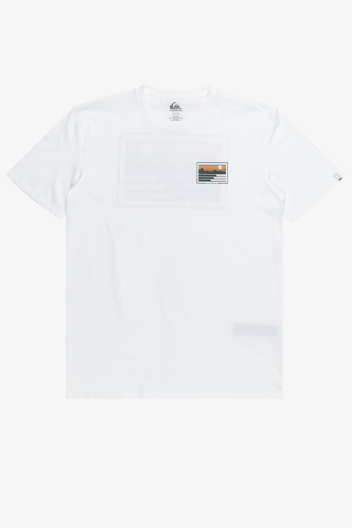 Quiksilver Land And Sea Erkek Tişört EQYZT07669-10 Beyaz