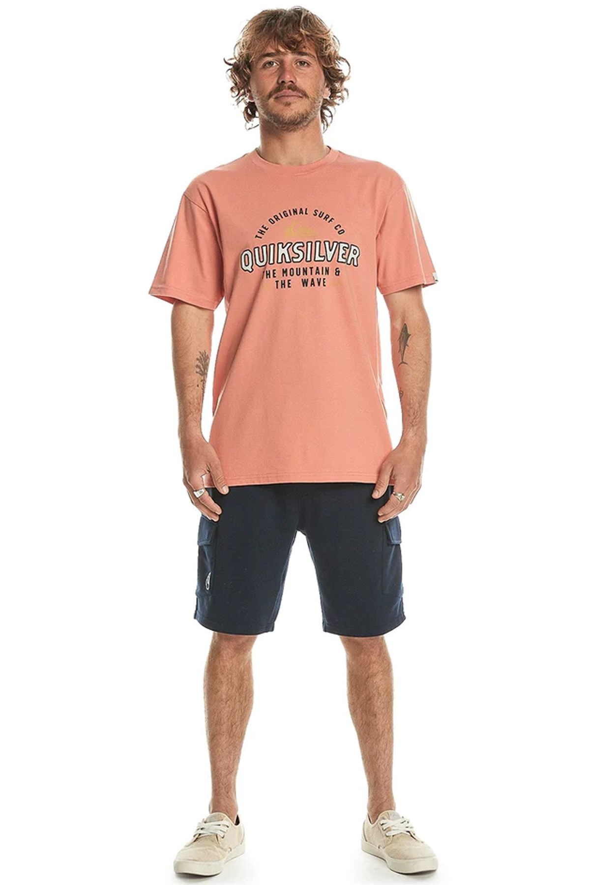 Quiksilver Floating Around Erkek Tişört EQYZT07675-MJR0 Turuncu