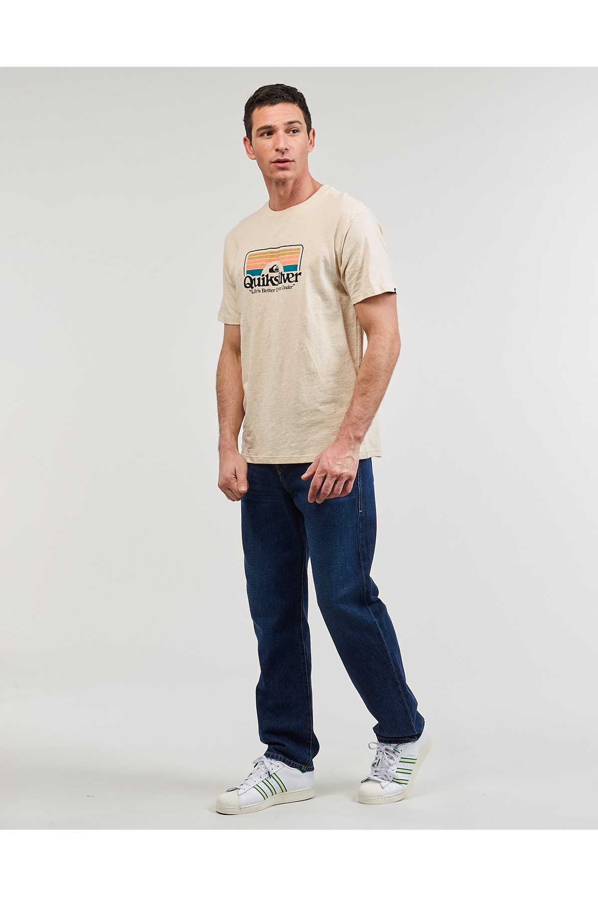 Quiksilver Step inside Erkek Tişört EQYZT07678-11492 Krem