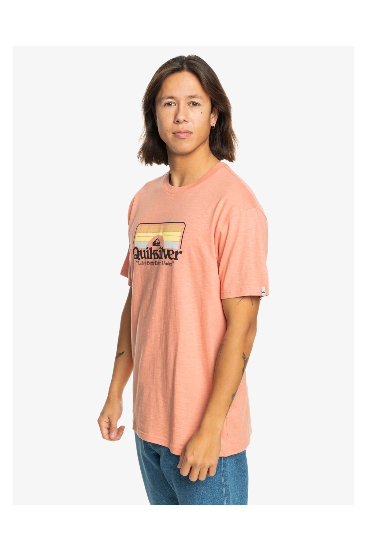 Quiksilver Step inside Erkek Tişört EQYZT07678-MJR0 Turuncu