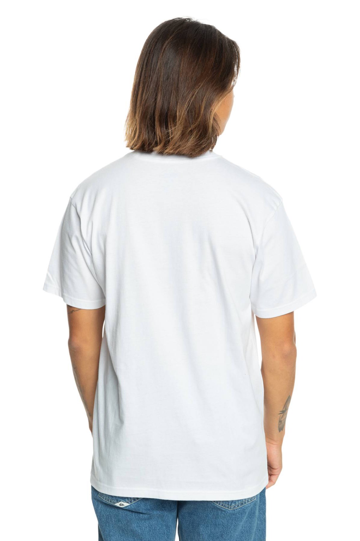 Quiksilver Circle Up Erkek Tişört EQYZT07680-10 Beyaz