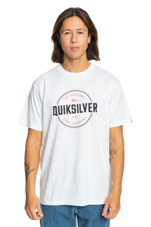 Quiksilver Circle Up Erkek Tişört EQYZT07680-10 Beyaz