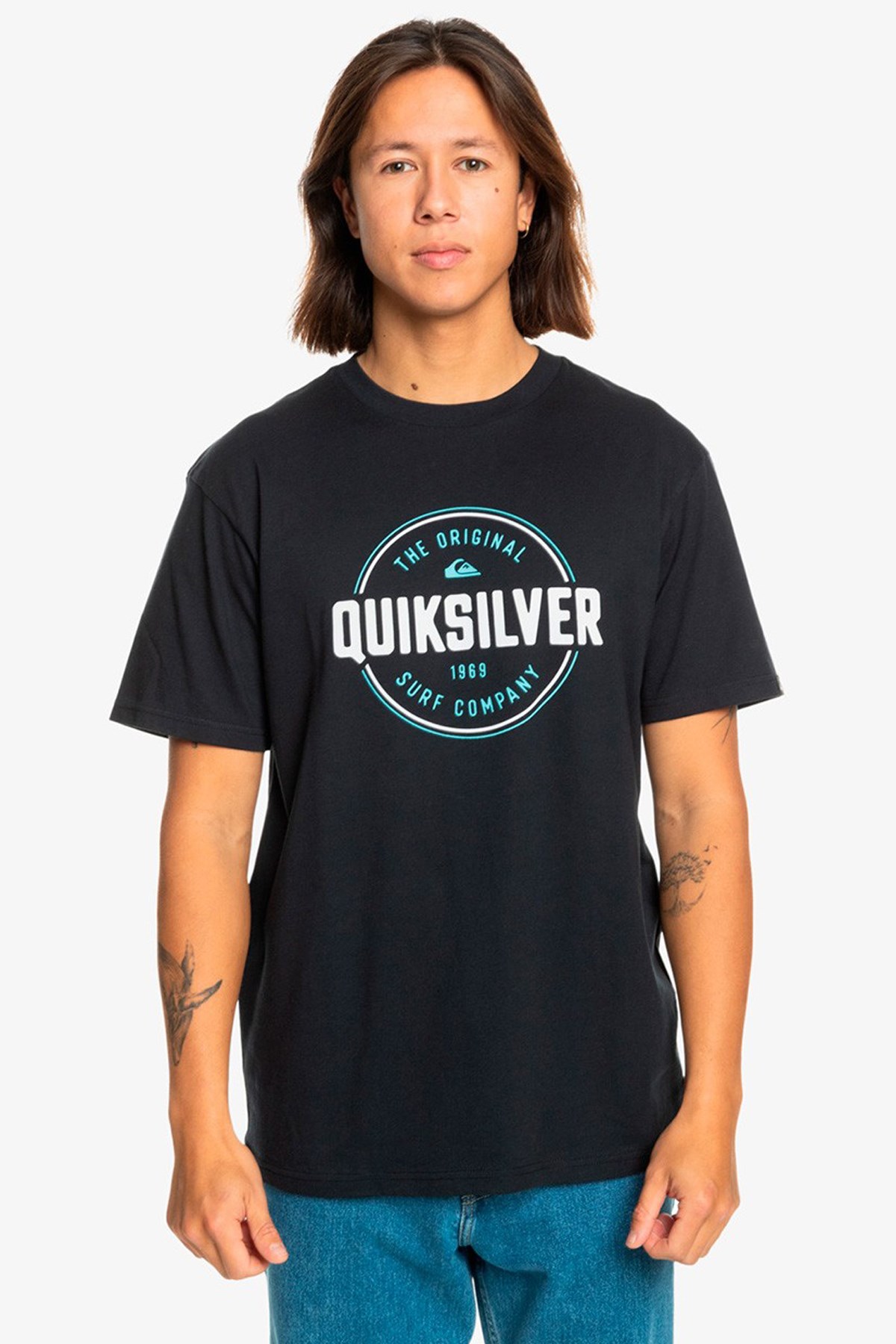 Quiksilver Circle Up Erkek Tişört EQYZT07680-10010 Siyah
