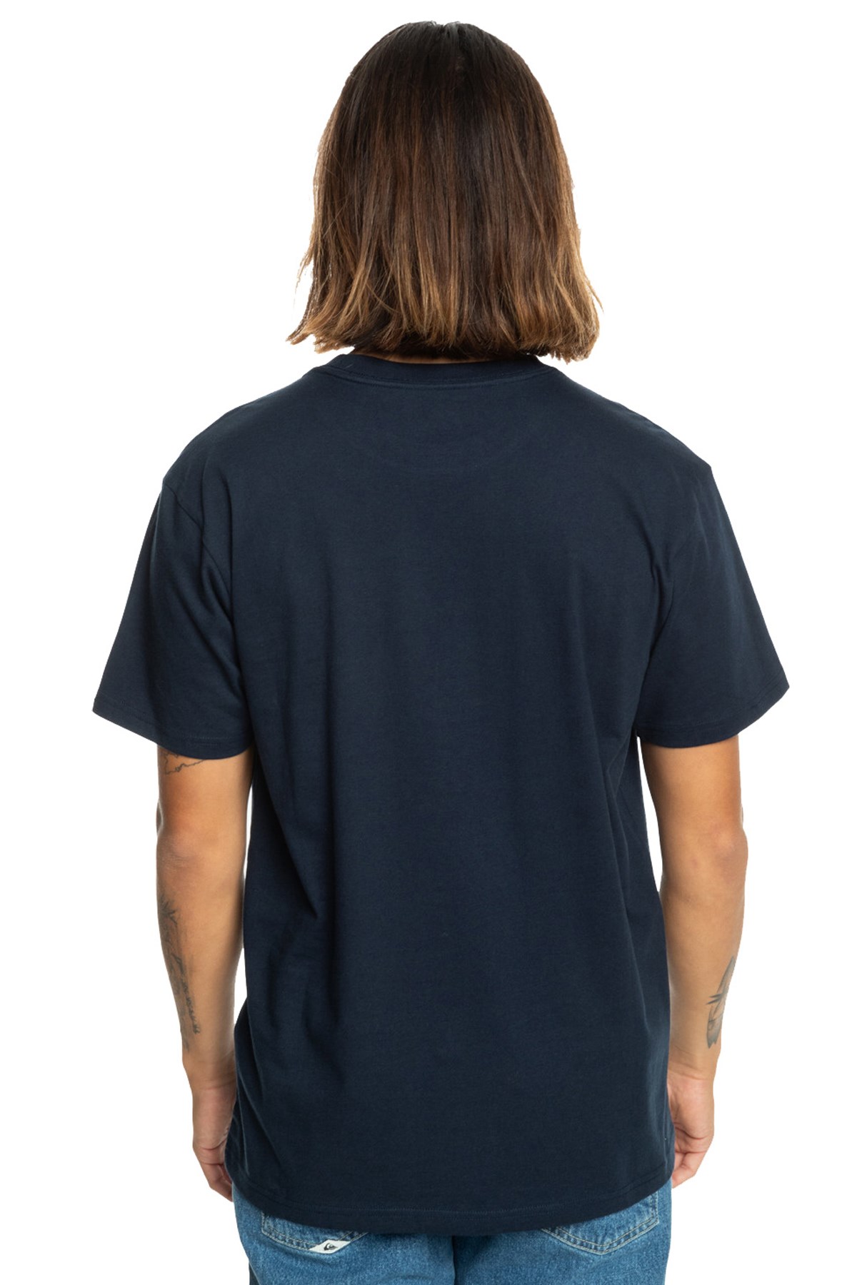Quiksilver Circle Up Erkek Tişört EQYZT07680-12818 Lacivert