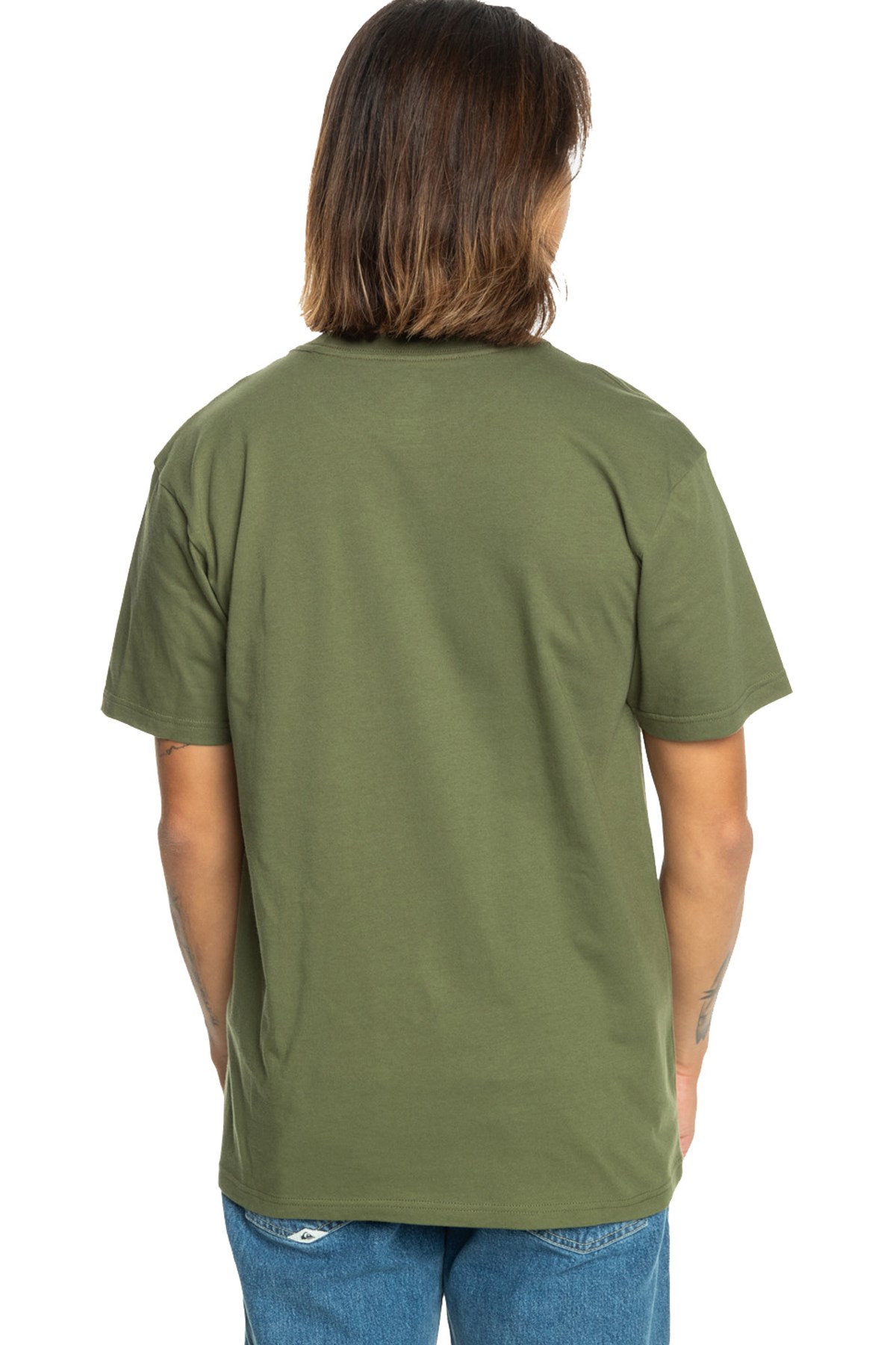 Quiksilver Circle Up Erkek Tişört EQYZT07680-17036 Yeşil