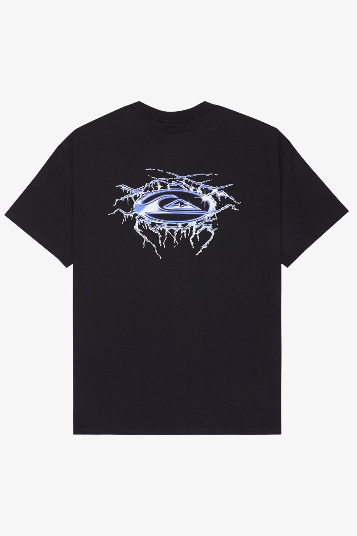 Quiksilver Mercury Chrome Lightning Erkek Tişört Siyah