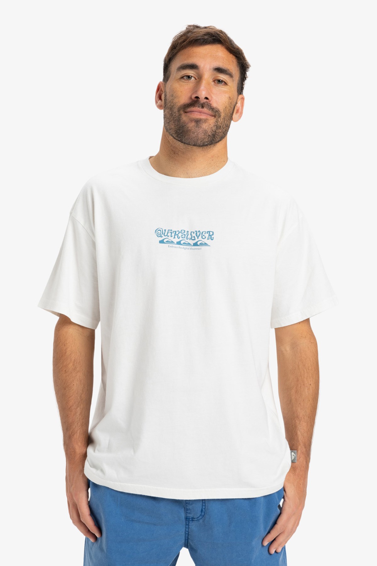 Quiksilver Hw Tree Connection Erkek Tişört Beyaz
