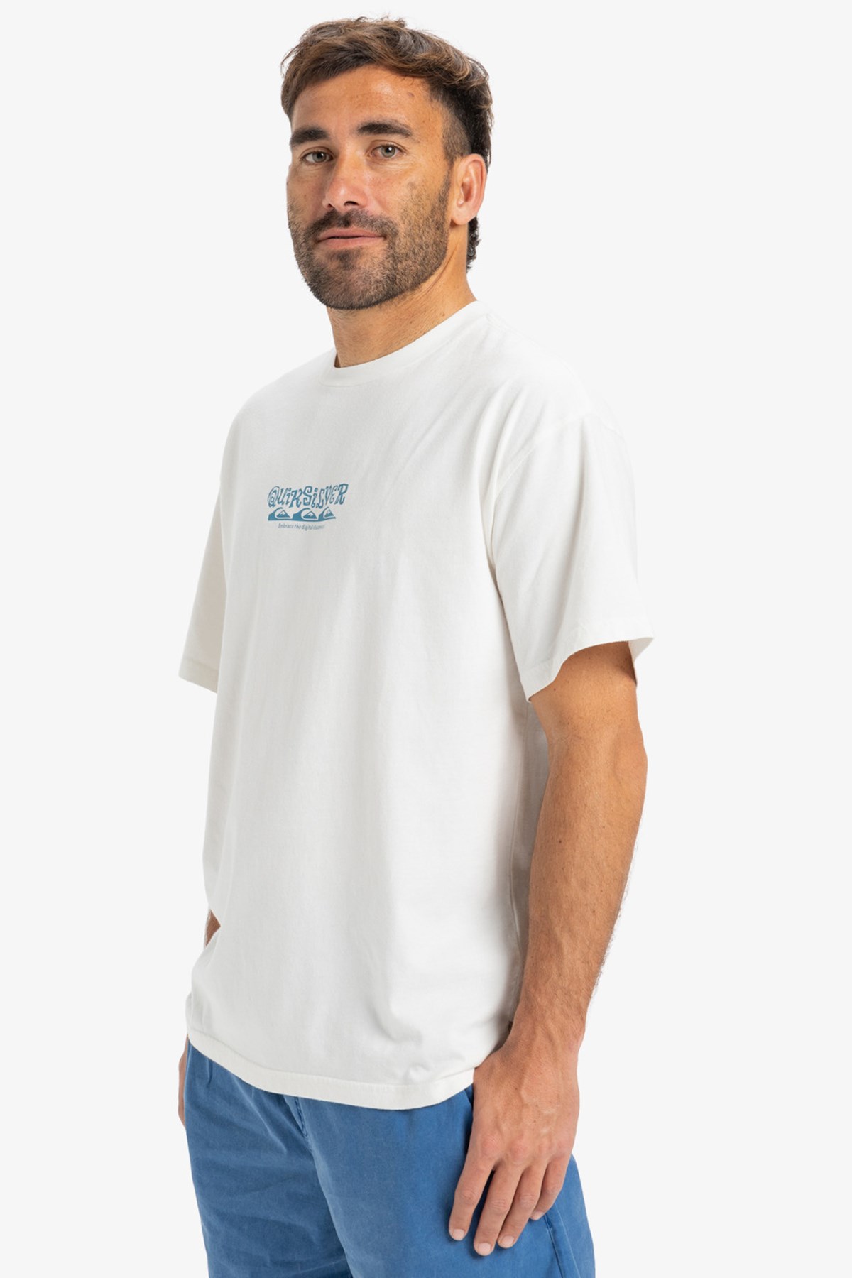 Quiksilver Hw Tree Connection Erkek Tişört Beyaz
