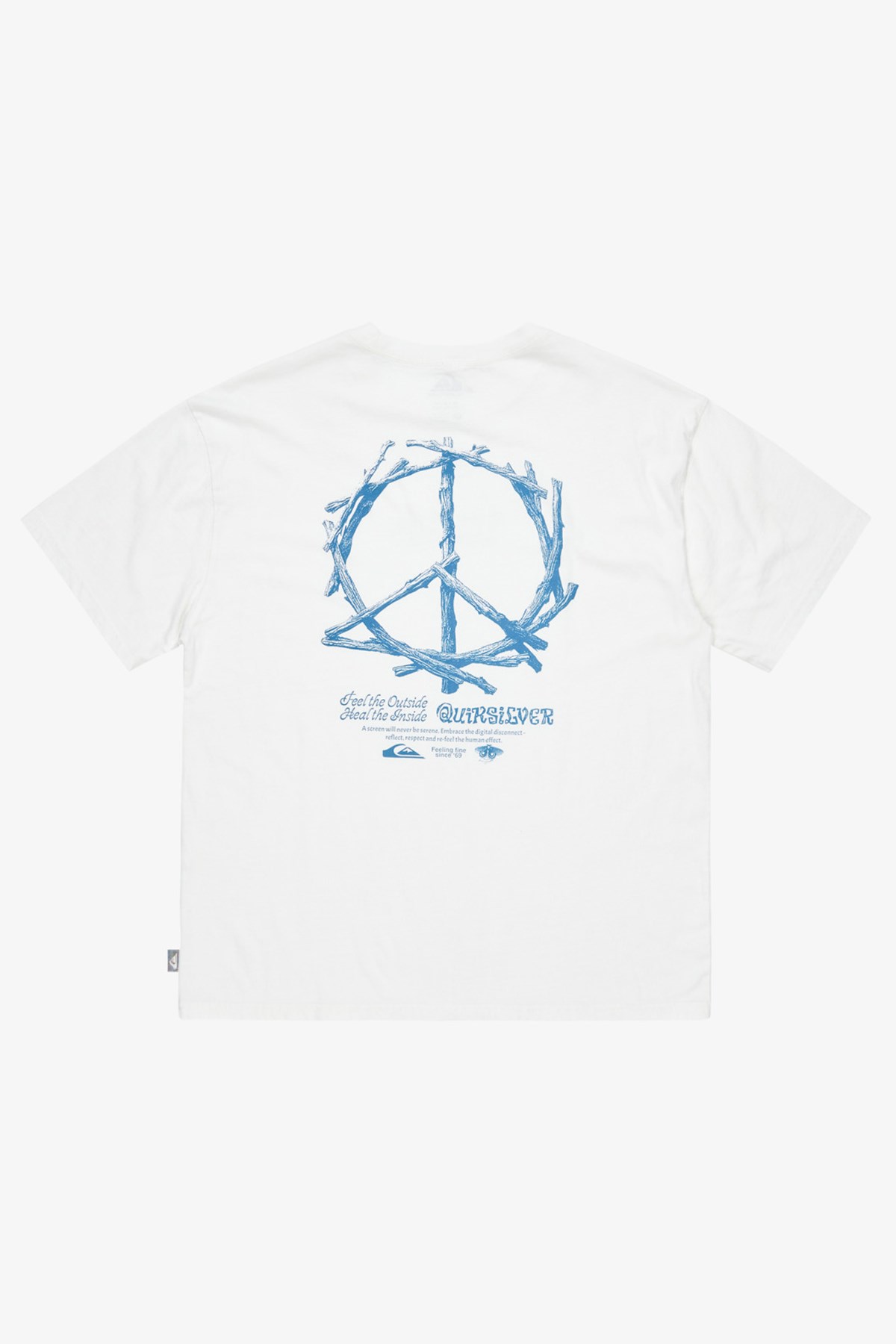 Quiksilver Hw Tree Connection Erkek Tişört Beyaz
