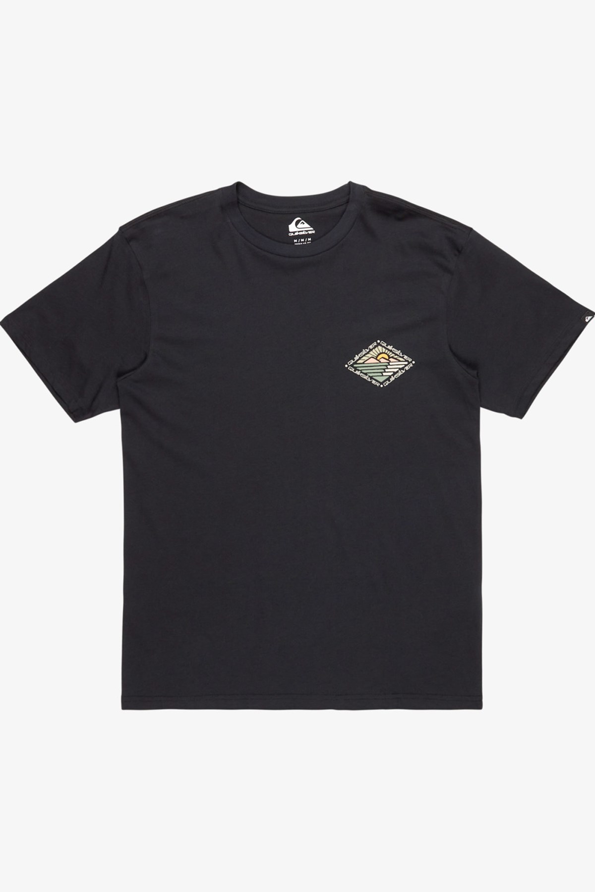 Quiksilver Evo Future islands Erkek Tişört Siyah