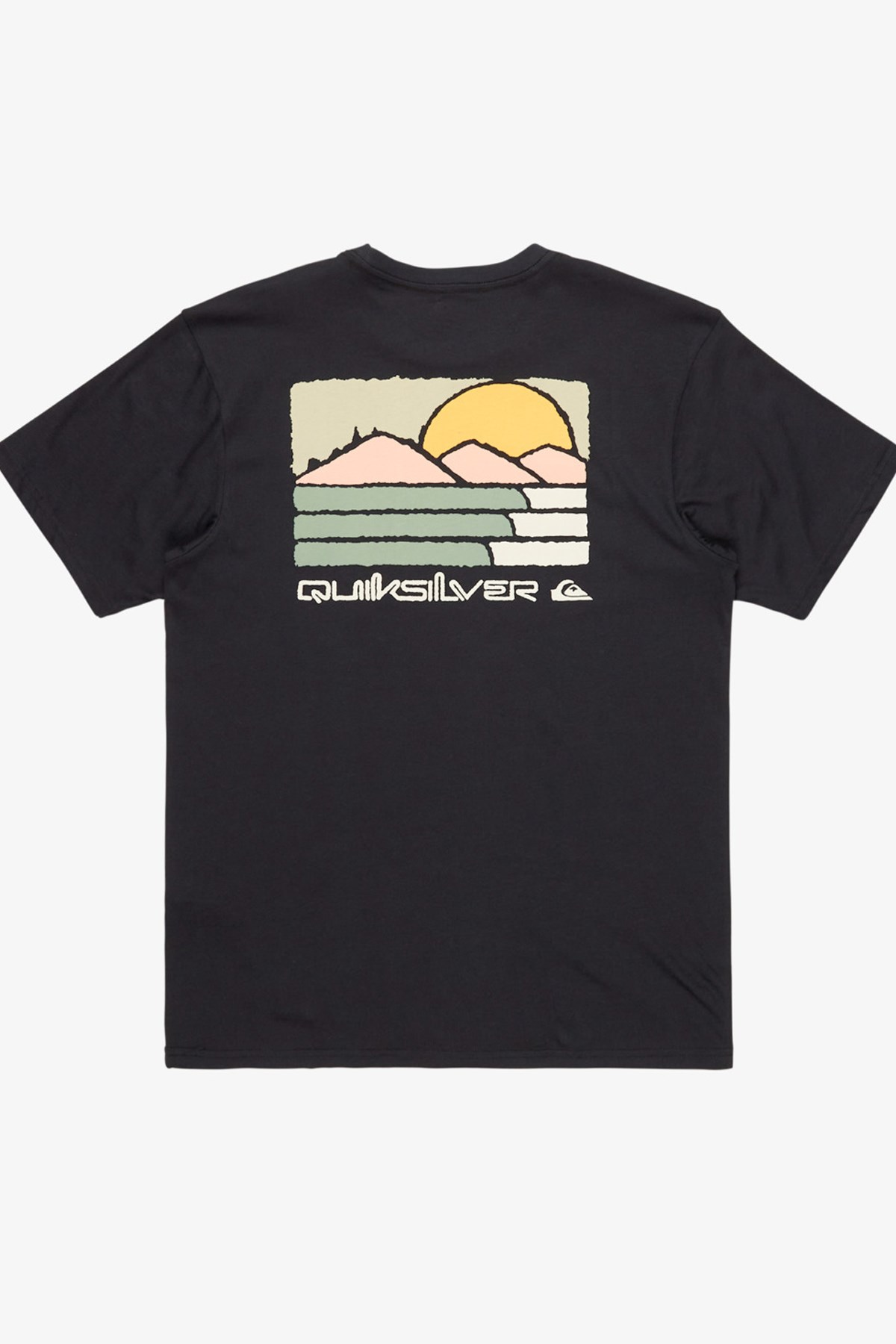 Quiksilver Evo Future islands Erkek Tişört Siyah