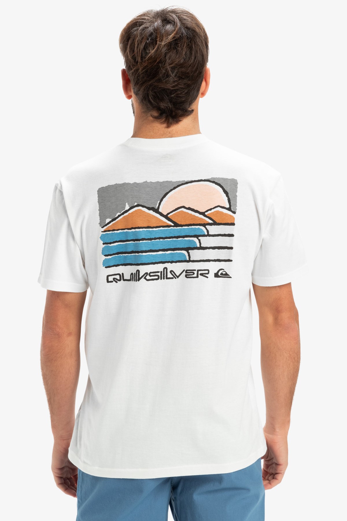 Quiksilver Evo Future islands Erkek Tişört Beyaz