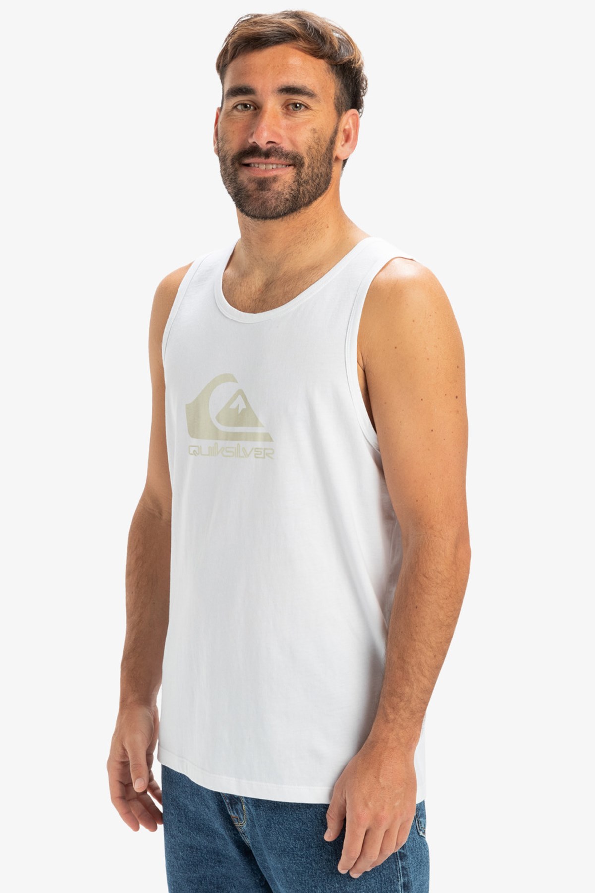 Quiksilver Ev Comp Logo Tank Erkek Atlet Beyaz
