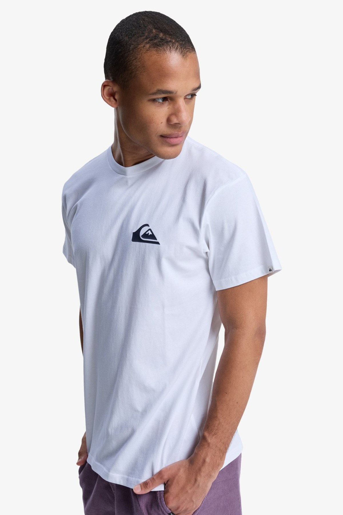 Quiksilver Ev Mini Logo Erkek Tişört Beyaz