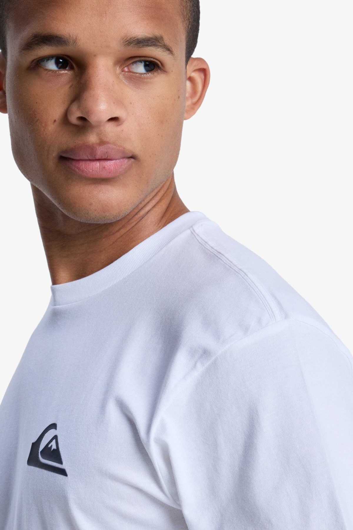 Quiksilver Ev Mini Logo Erkek Tişört Beyaz