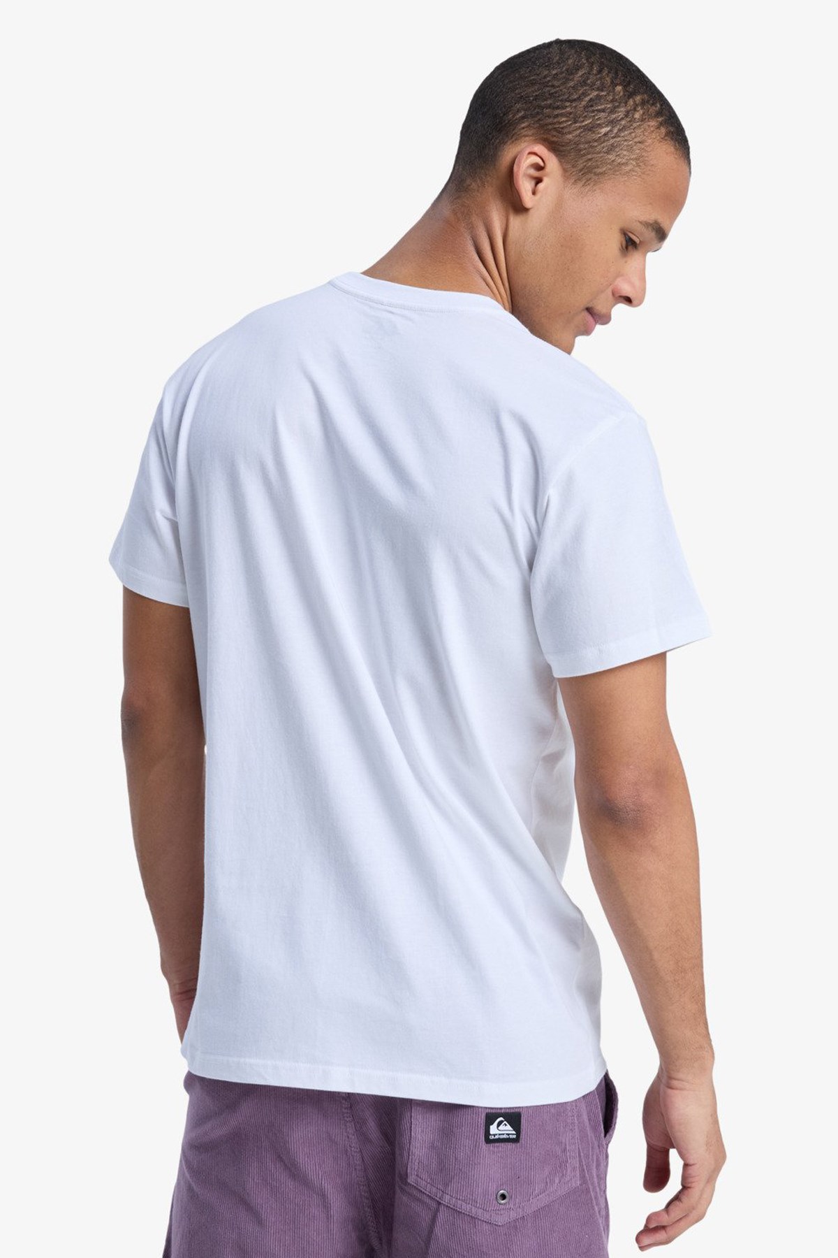 Quiksilver Ev Mini Logo Erkek Tişört Beyaz