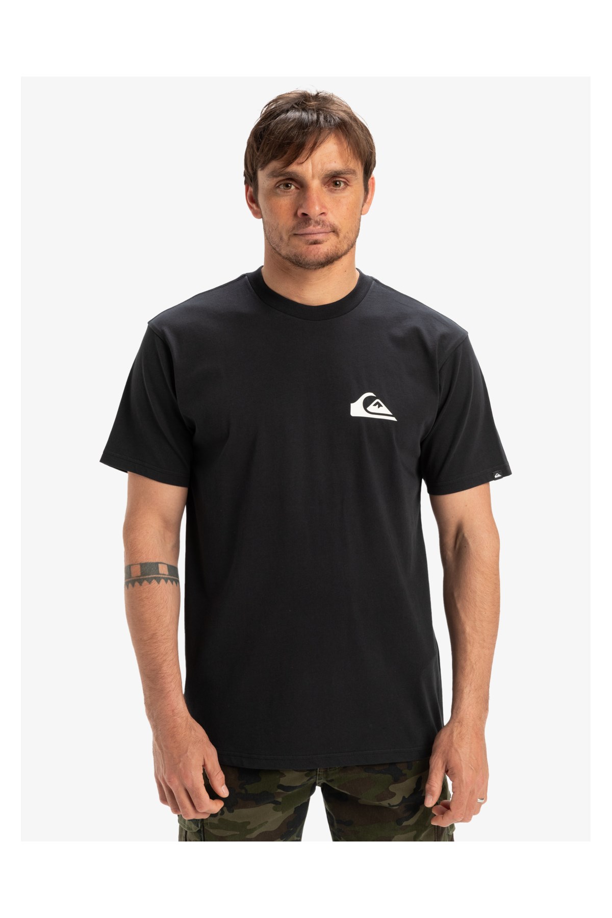 Quiksilver Ev Mini Logo Erkek Tişört Siyah