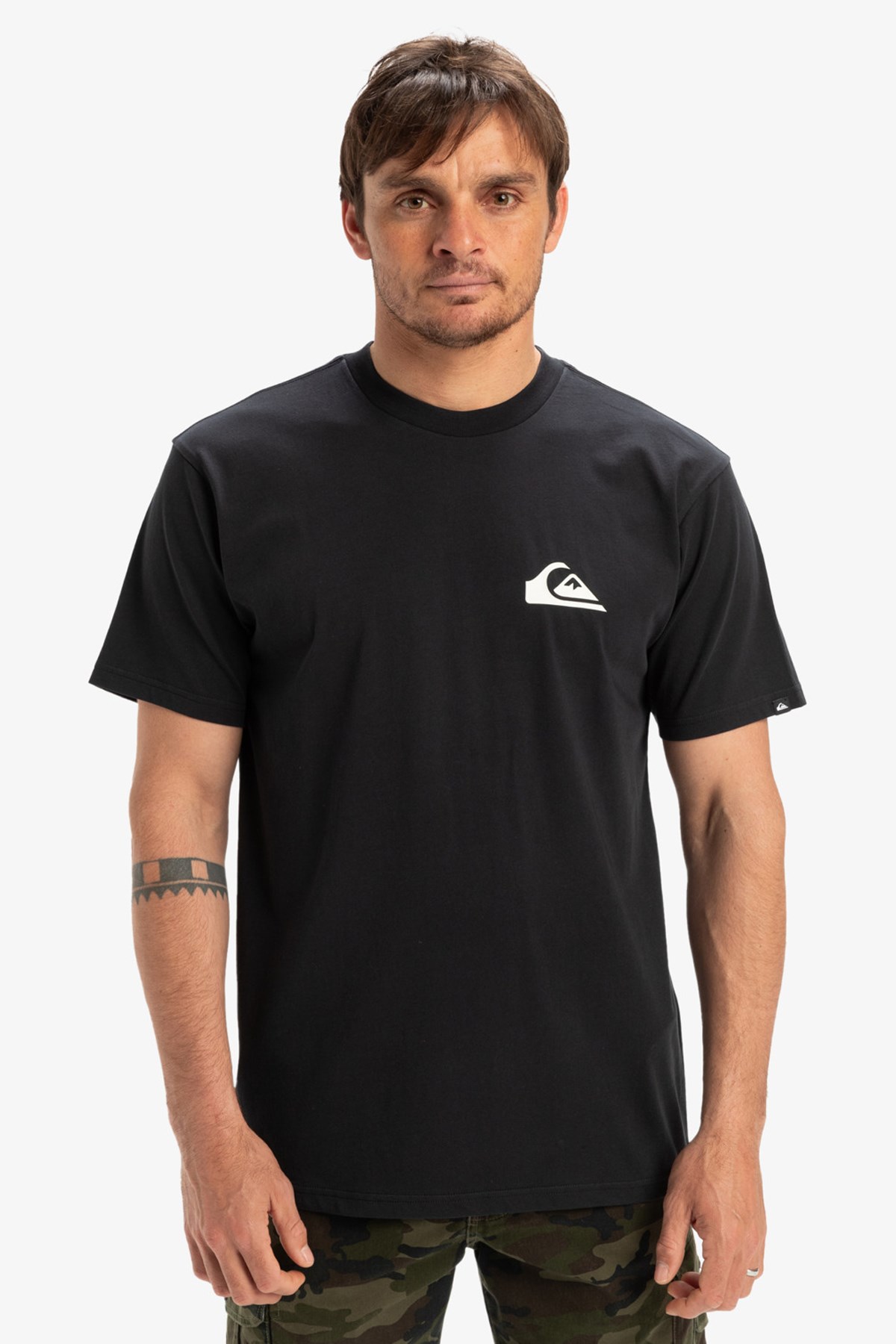 Quiksilver Ev Mini Logo Erkek Tişört Siyah