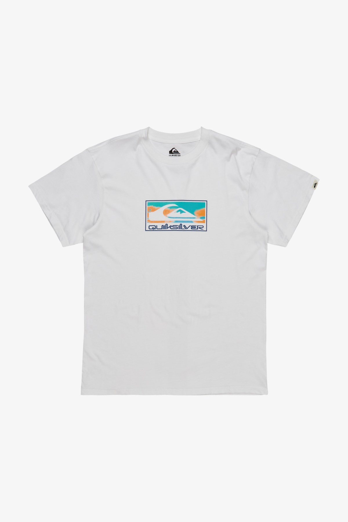 Quiksilver Ev Gradient Box Erkek Tişört Beyaz