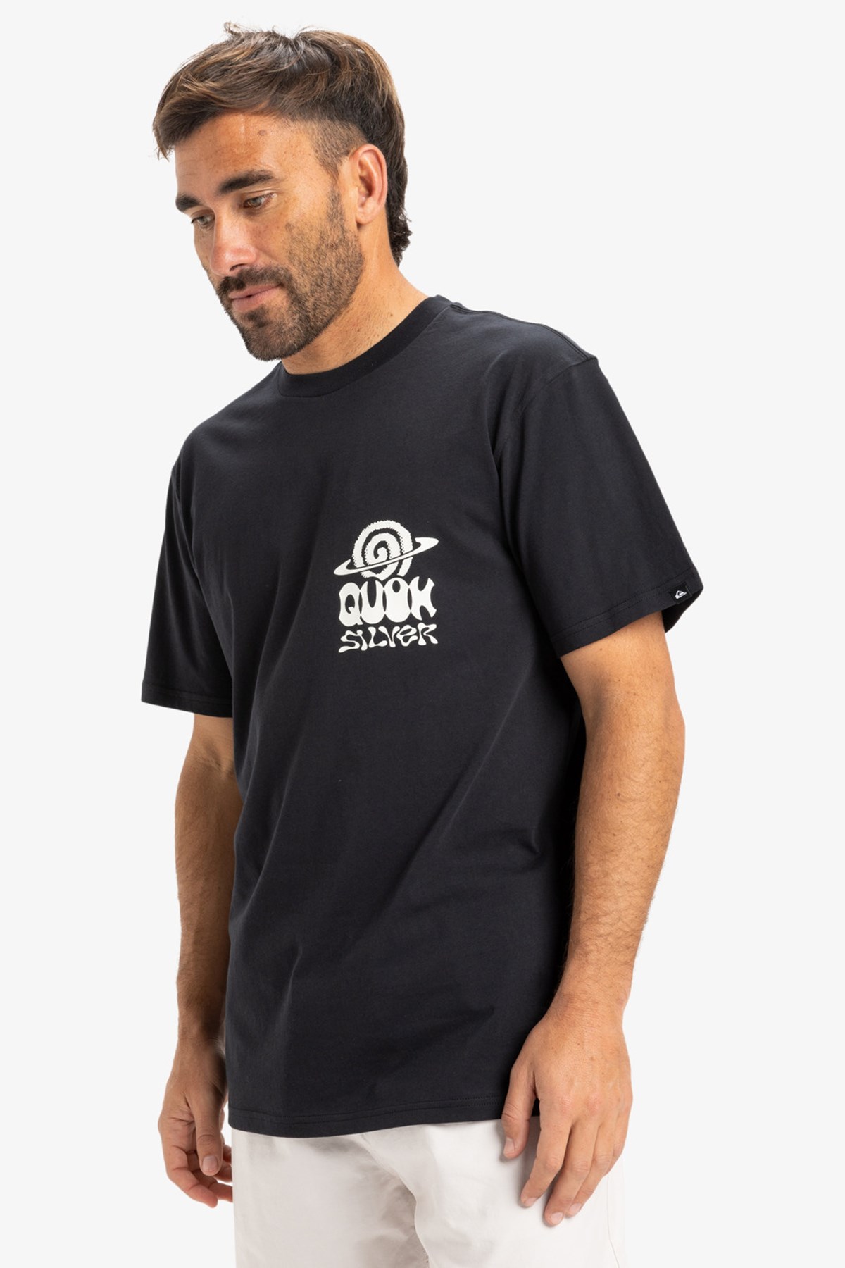 Quiksilver Retro Fade Erkek Tişört Siyah