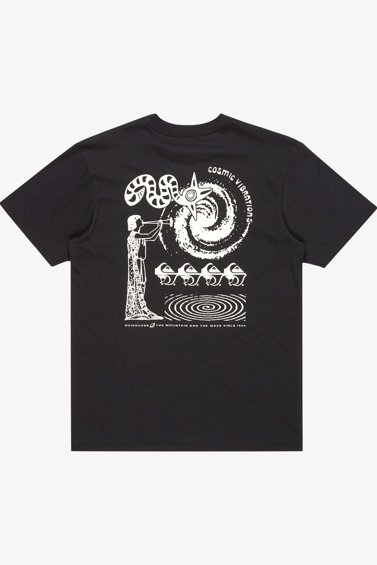 Quiksilver Retro Fade Erkek Tişört Siyah