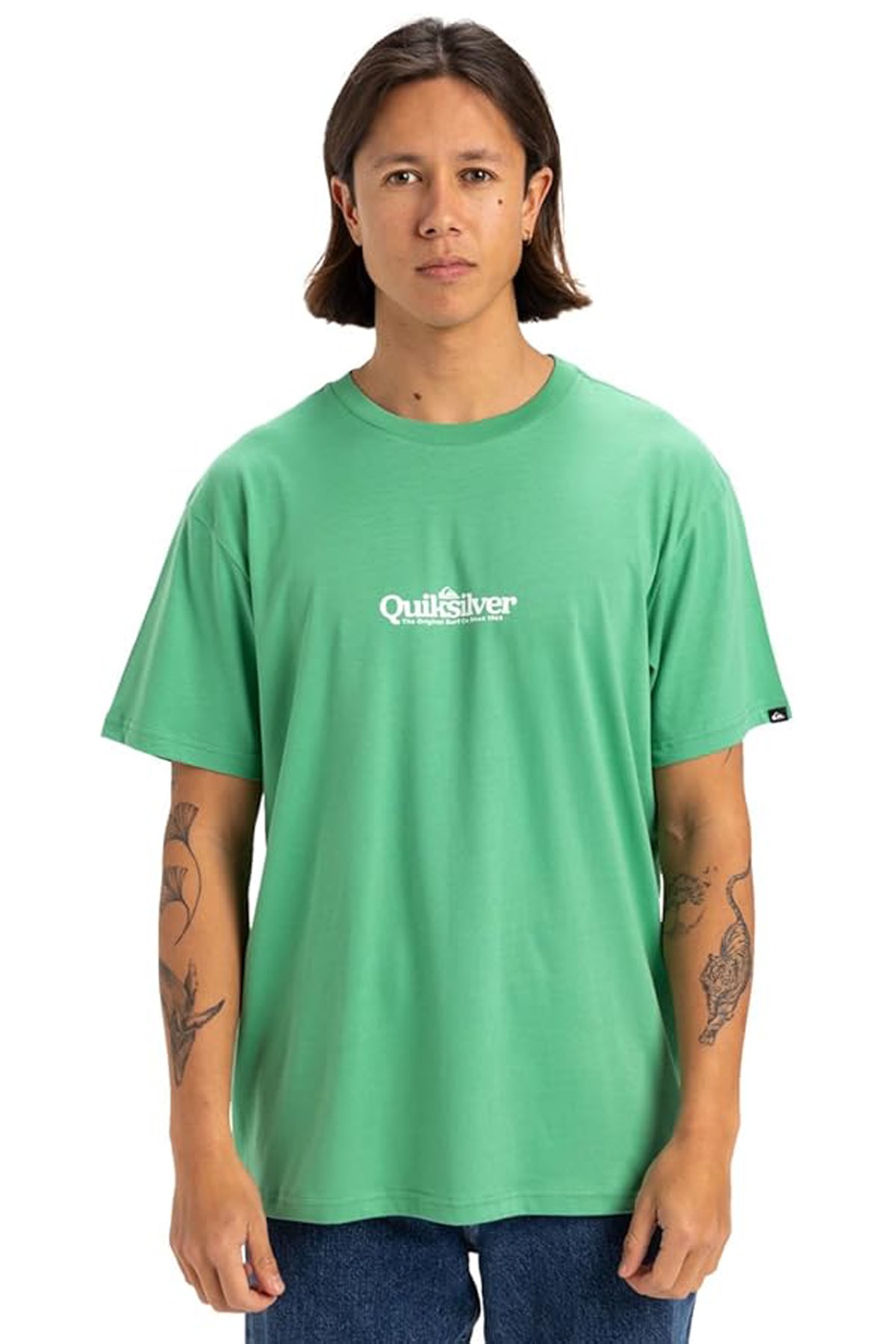 Quiksilver Fineline Erkek Tişört Yeşil