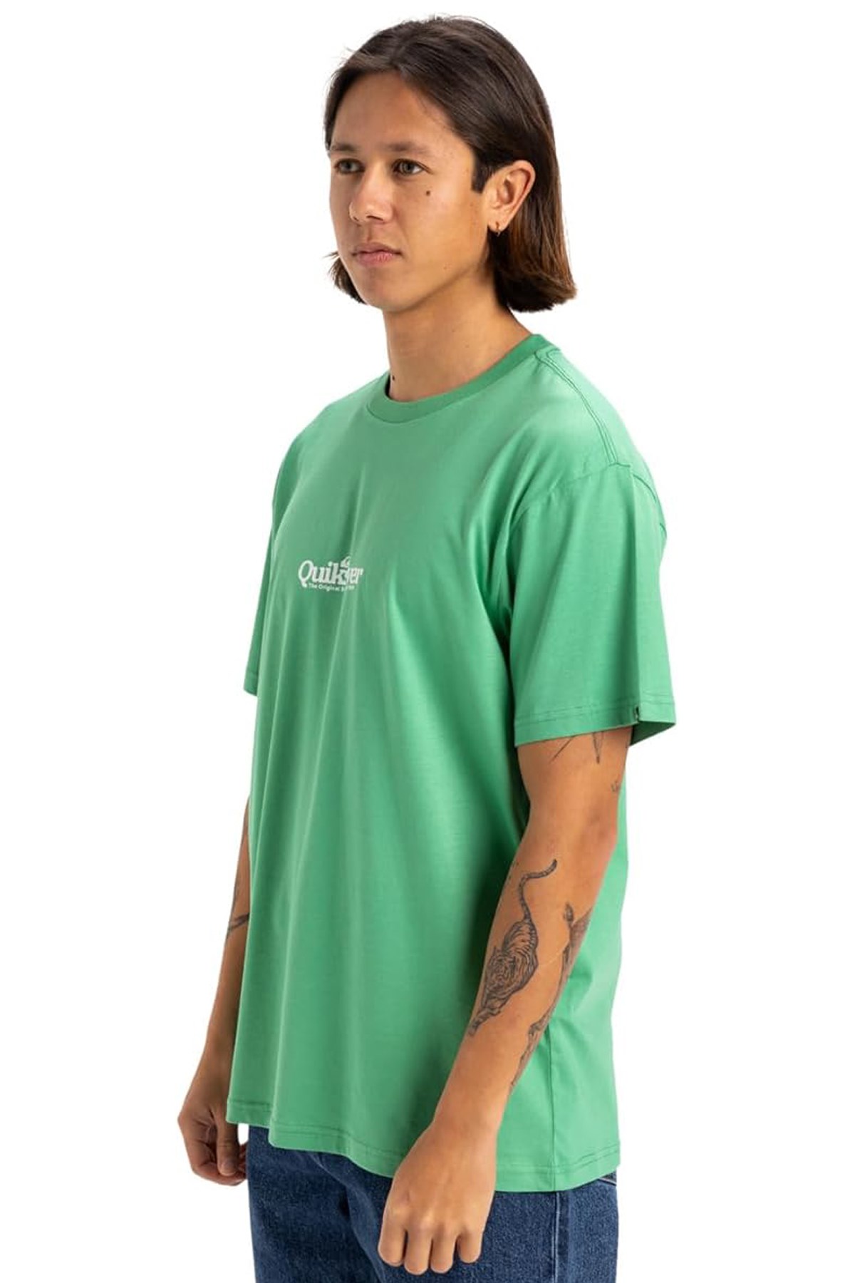 Quiksilver Fineline Erkek Tişört Yeşil