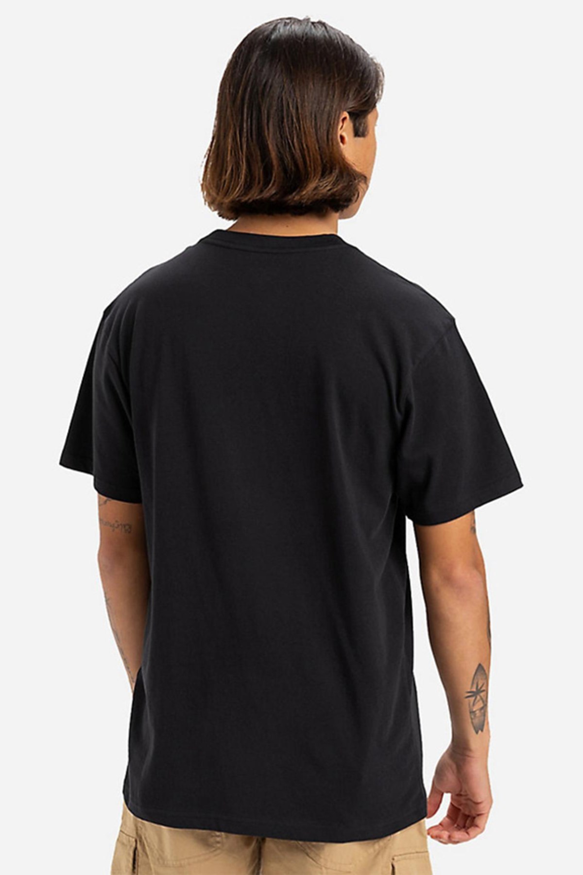 Quiksilver Fineline Erkek Tişört Siyah