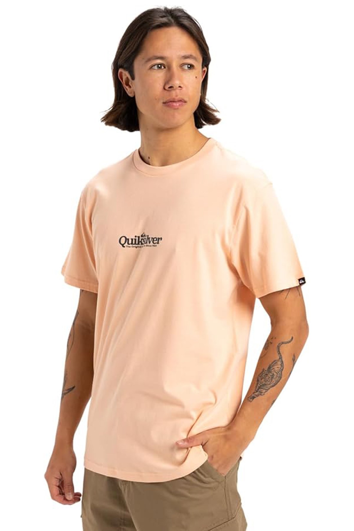 Quiksilver Fineline Erkek Tişört Turuncu