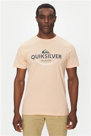 Quiksilver Typed Out Erkek Tişört Turuncu