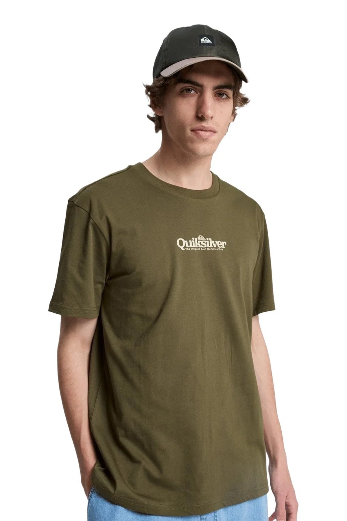 Quiksilver Fineline Erkek Tişört EQYZT08174-6490 Haki
