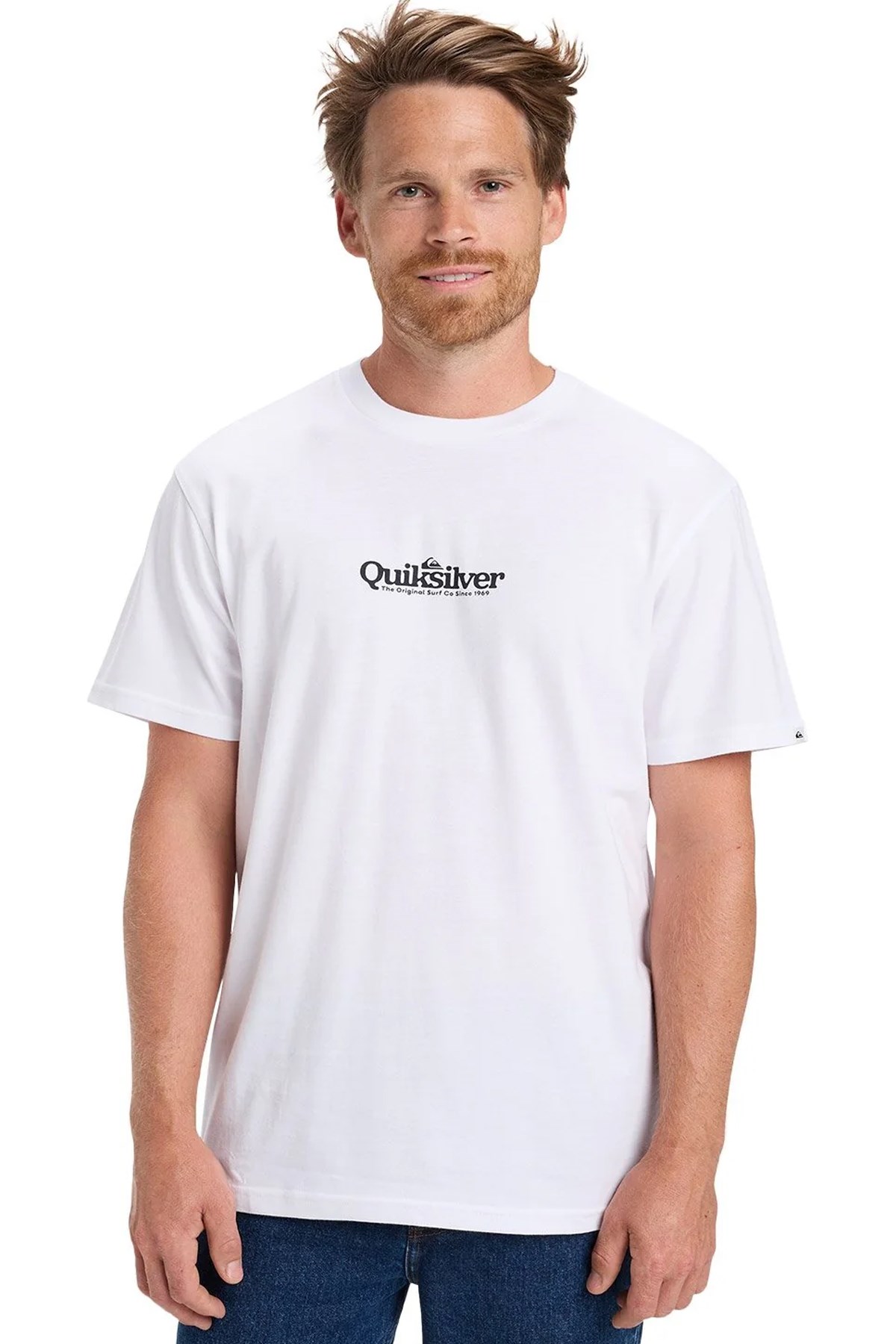 Quiksilver Fineline Erkek Tişört EQYZT08174-WBB0 Beyaz
